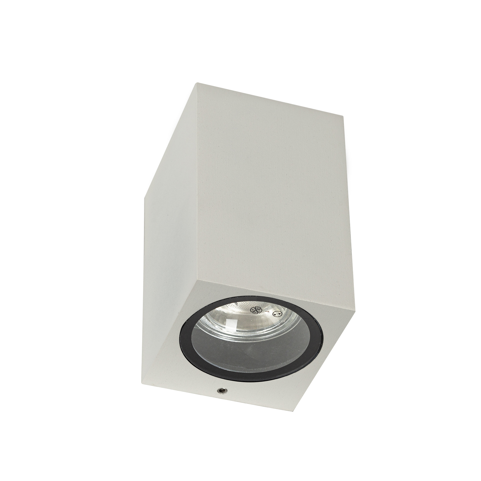 Gevelverlichting Geo downlight muurlamp wit